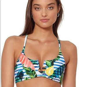 Red Carter Tara V bralette bikini top- NWT!!
